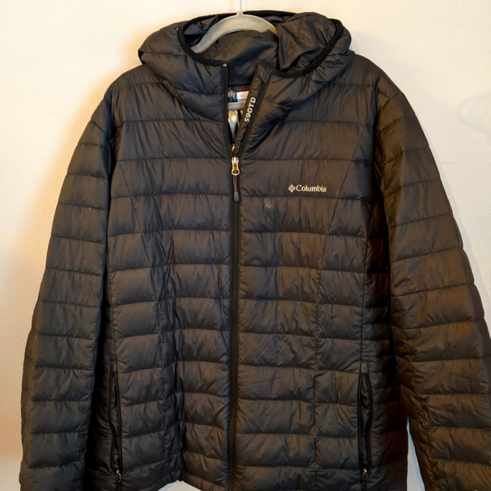 3X Columbia down, omni-heat jacket